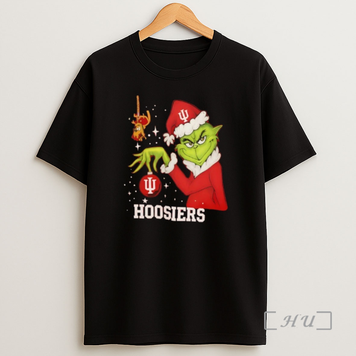 Officials Indiana Hoosiers X Grinch And Max Shirt Sweatshirt Tee