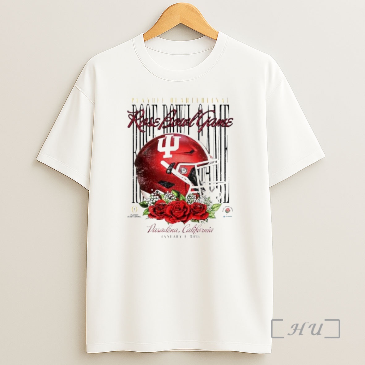 Officials Indiana Hoosiers2026 Rose Bowl Helmet Graphic Ornaments Shirt Sweatshirt Tee
