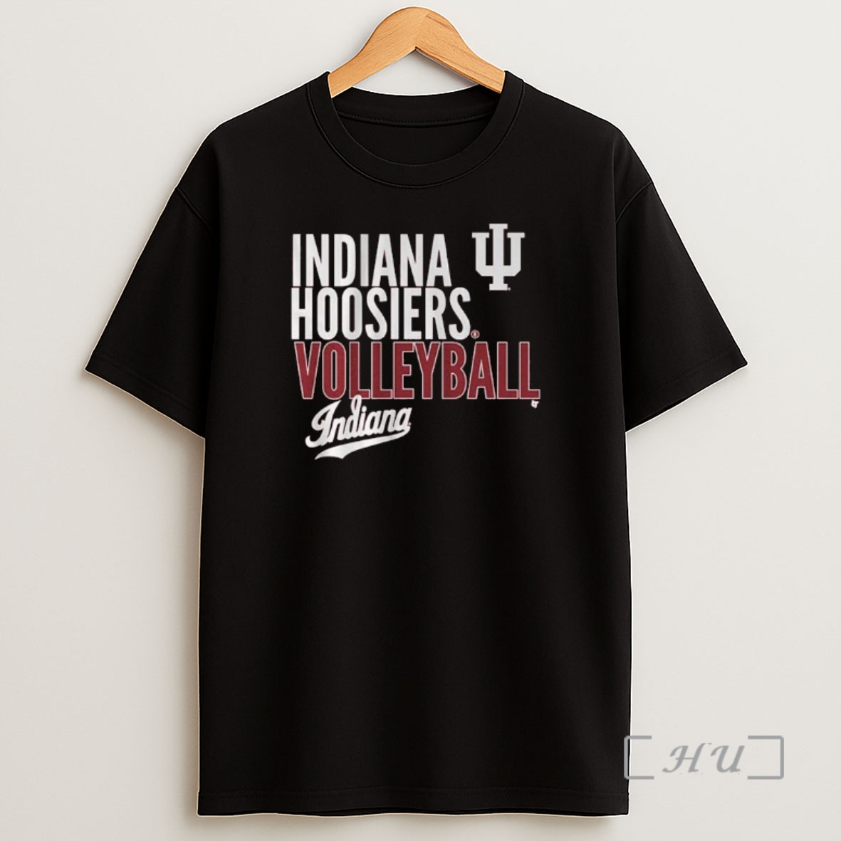Officials Indiana Volleyball Text Logo Overlay 2025 Premium Shirt Sweatshirt Tee