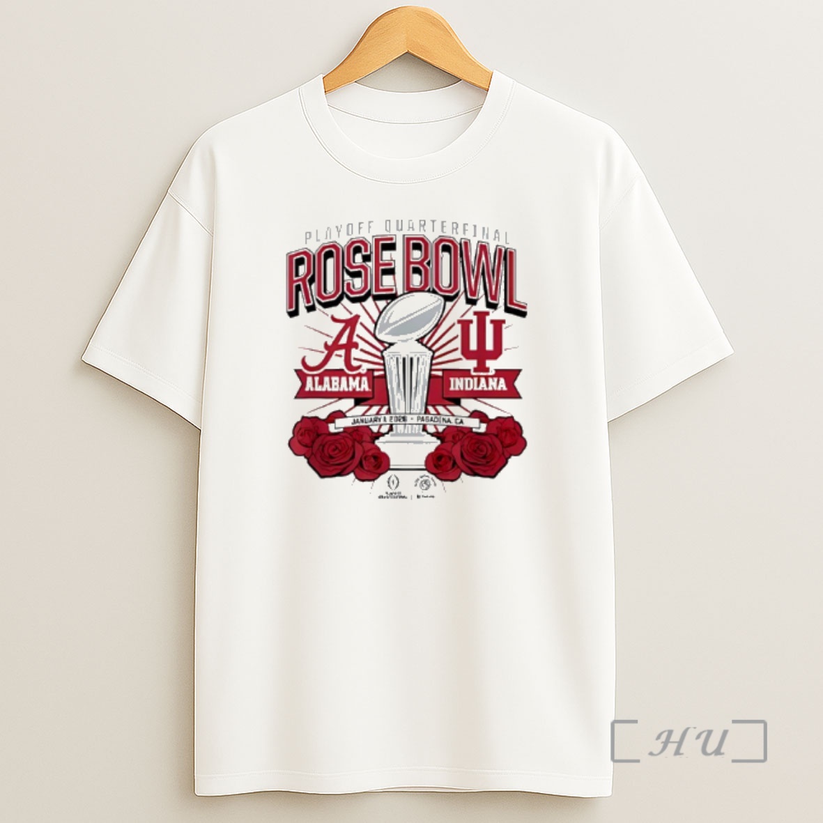 Officials Indiana Vs Alabama Playoff Quarterfinal Rose Bowl January 1 2026 Shirt Sweatshirt Tee