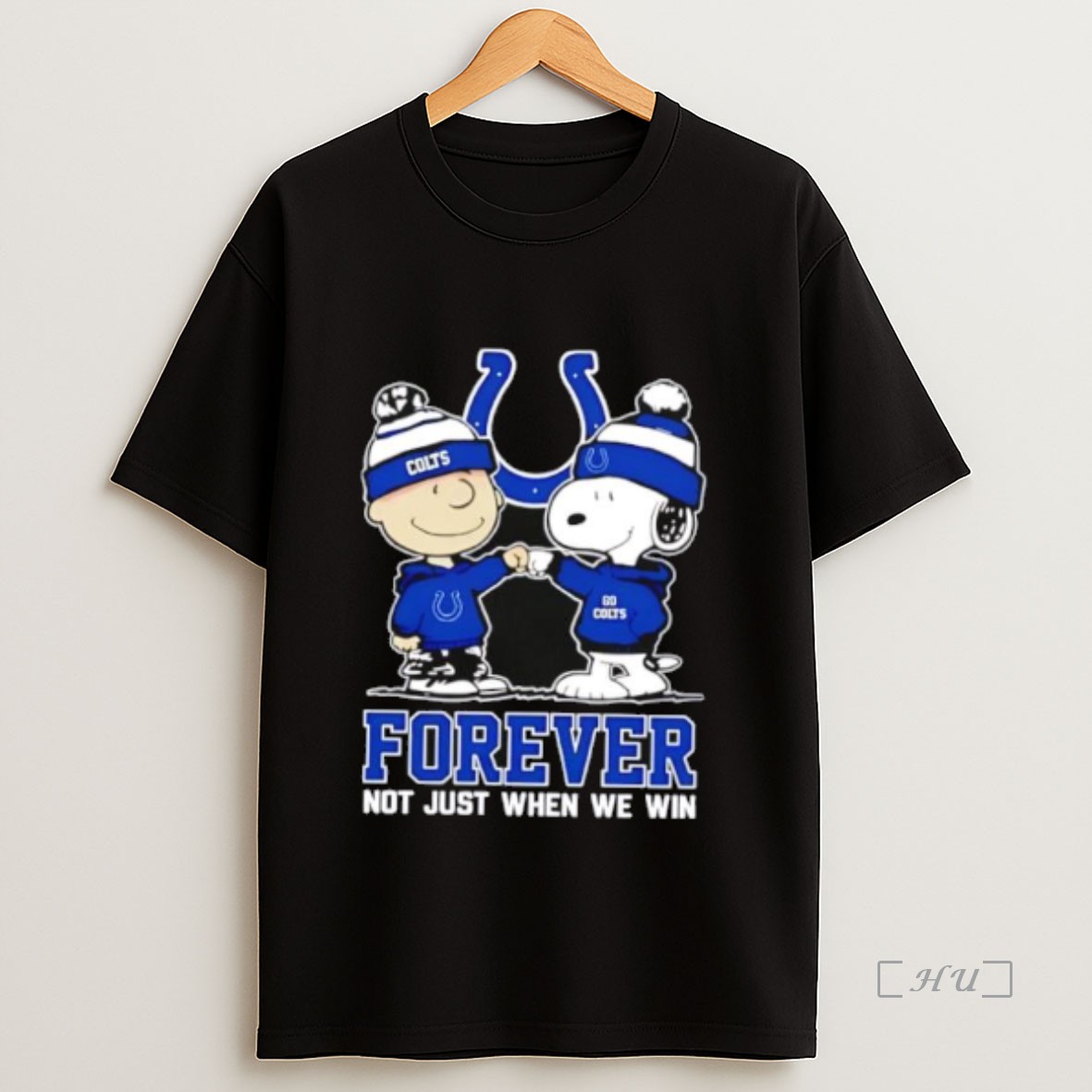 Officials Indianapolis Colts Charlie Brown And Snoopy Forever Not Just When We Win Shirt Sweatshirt Tee