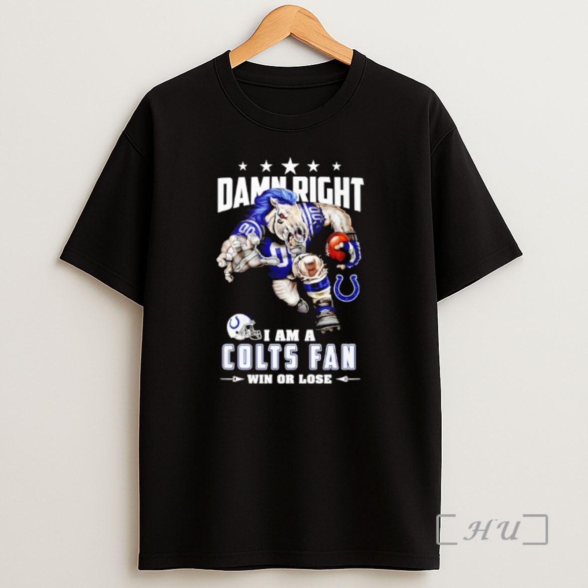 Officials Indianapolis Colts Mascot Damn Right I Am A Cowboys Fan Win Or Lose Shirt Sweatshirt Tee