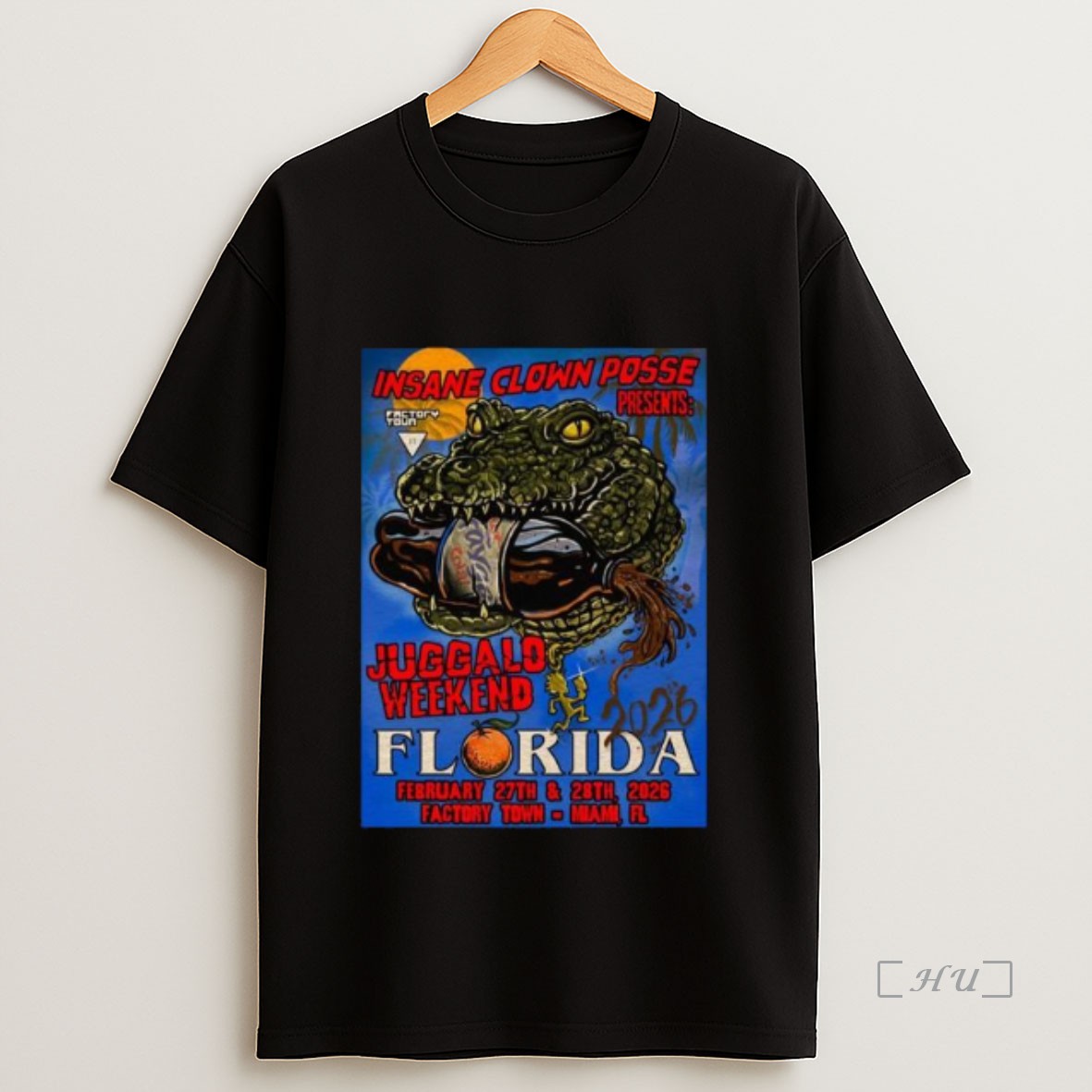 Officials Insane Clown Posse Miami Fl February 27 28 2026 Concert Long Sleve Shirt Sweatshirt Tee