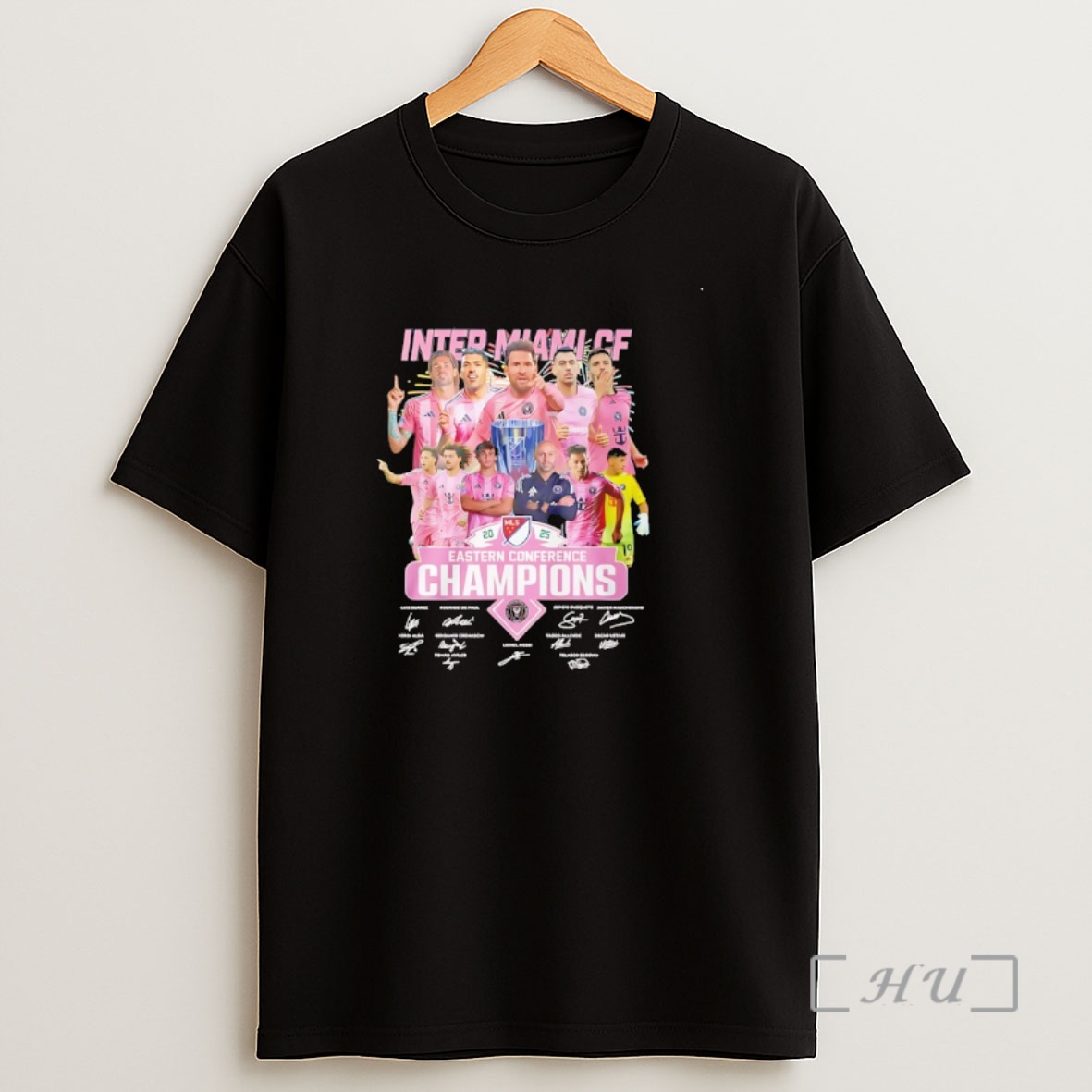 Officials Inter Miami Cf 2025 Mls Eastern Conference Champions Signatures Premium Shirt Sweatshirt Tee