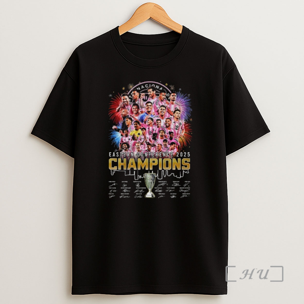 Officials Inter Miami Cf Eastern Conference 2025 Champions Signatures Premium Shirt Sweatshirt Tee