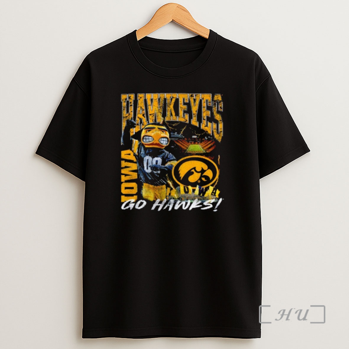 Officials Iowa Hawkeyes Go Hawks Mascot Shirt Sweatshirt Tee