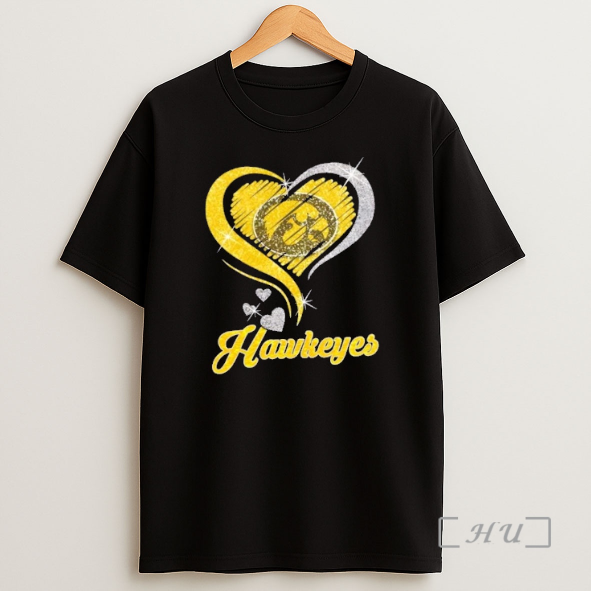 Officials Iowa Hawkeyes Football In Glitter Heart Fans Shirt Sweatshirt Tee