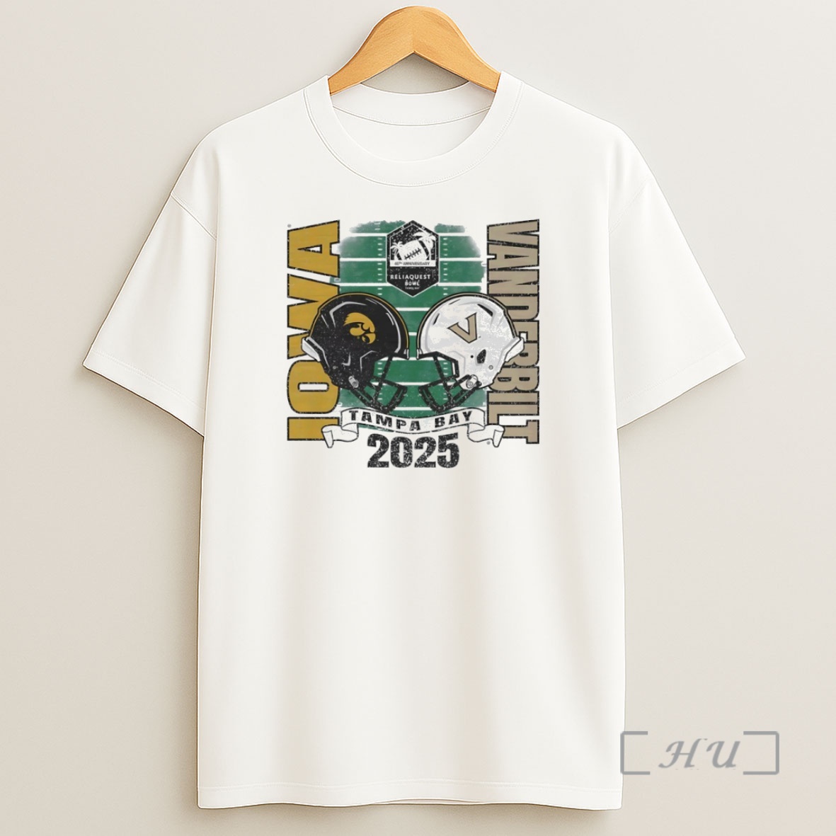 Officials Iowa Hawkeyes Vs Vanderbilt Commodores 2025 Reliaquest Bowl Helmet Circle Shirt Sweatshirt Tee