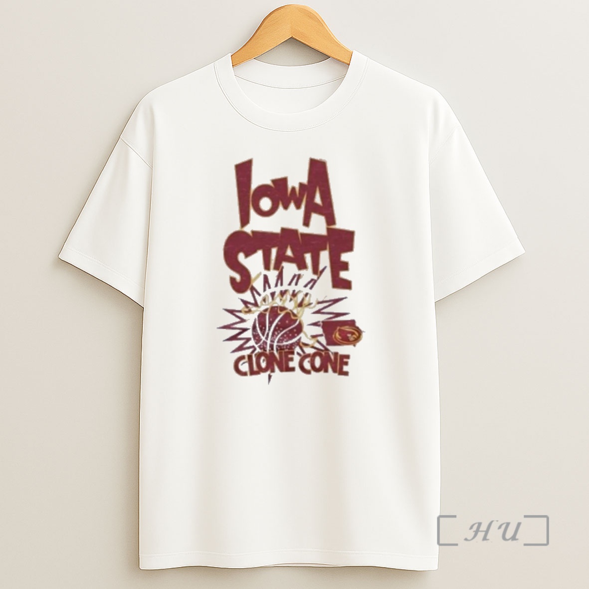 Officials Iowa State Basketball Slam Clone Cone Premium Shirt Sweatshirt Tee