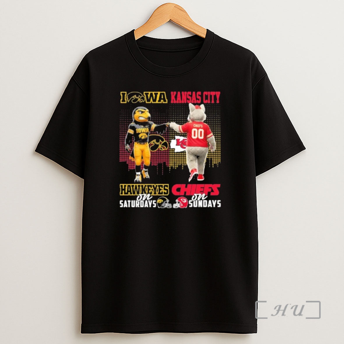 Officials Iowa Vs Chiefs Mascot On Saturdays And On Sundays Shirt Sweatshirt Tee