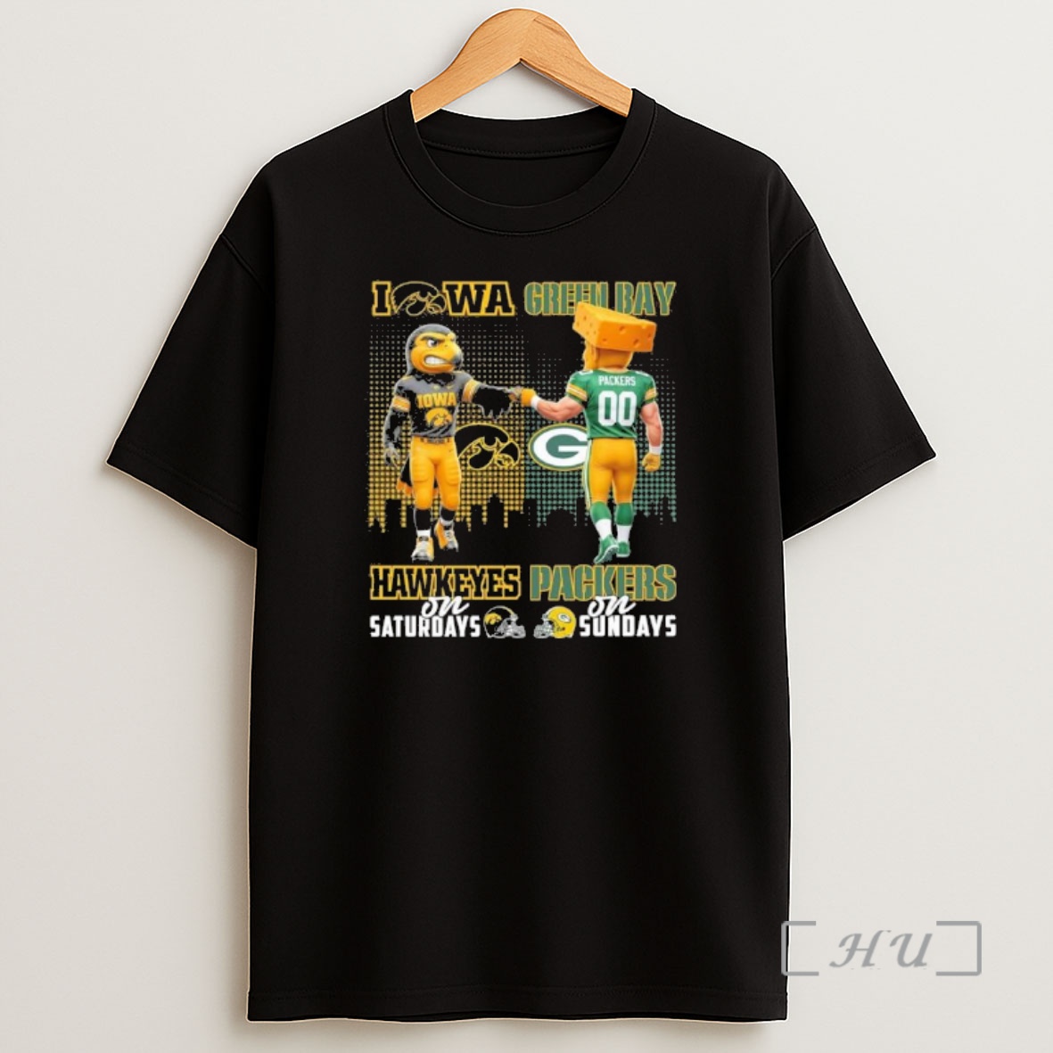Officials Iowa Vs Packers Mascot On Saturdays And On Sundays Shirt Sweatshirt Tee