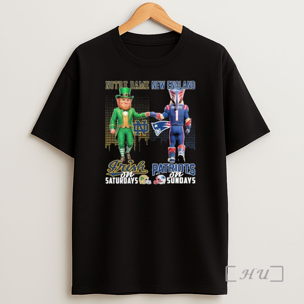 Officials Irish Vs Patriots Mascot On Saturdays And On Sundays Shirt Sweatshirt Tee