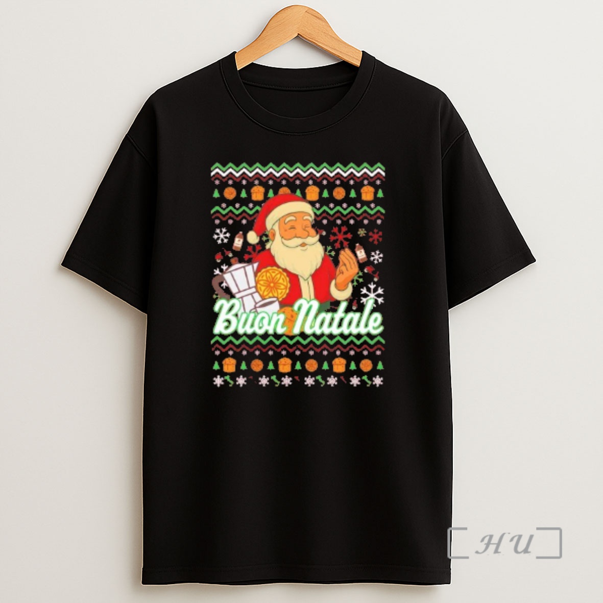 Officials Italian Santa Buon Natale Ugly Christmas Sweat Shirt Sweatshirt Tee