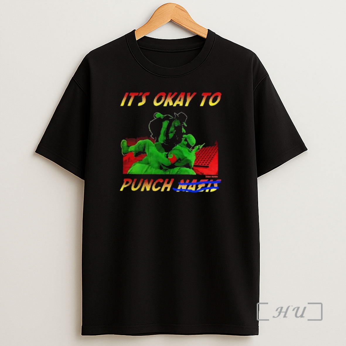 Officials Its Okay To Punch Nazis Diablo Macabre Premium Shirt Sweatshirt Tee