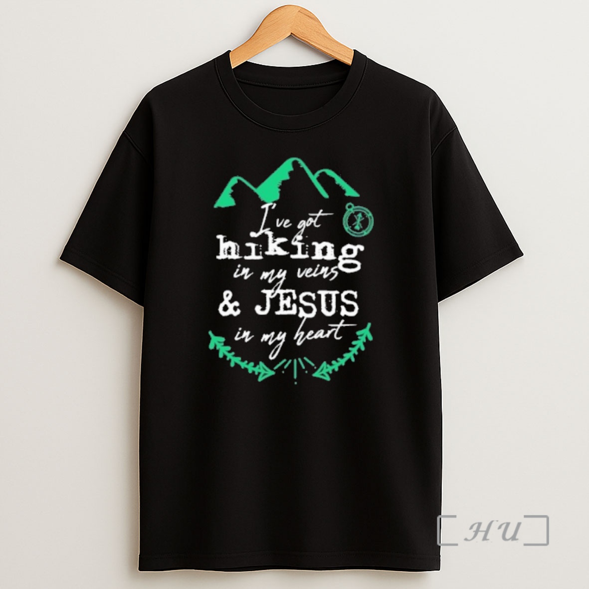 Officials Ive Got Hiking In My Veins Jesus In My Heart Shirt Sweatshirt Tee