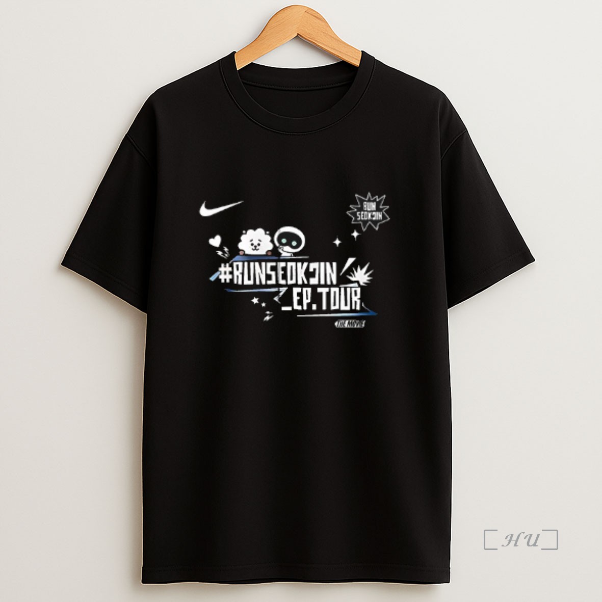 Officials Jin Runseokjin Ep Tour The Movie Name And Number Signature Double Sided Graphic Premium Shirt Sweatshirt Tee