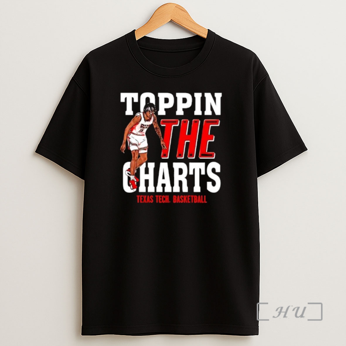 Officials Jt Toppin Texas Tech Red Raiders Basketball Toppin The Charts Player Shirt Sweatshirt Tee