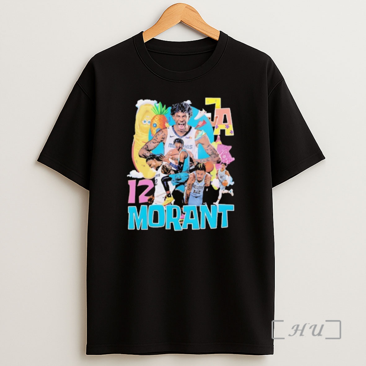 Officials Ja Morant Memphis Grizzlies Vintage Collage Shirt Sweatshirt Tee