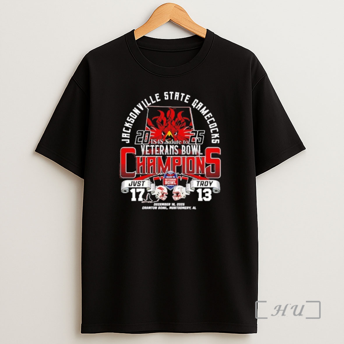 Officials Jacksonville State Gamecocks 2025 Veterans Bowl Champions Shirt Sweatshirt Tee