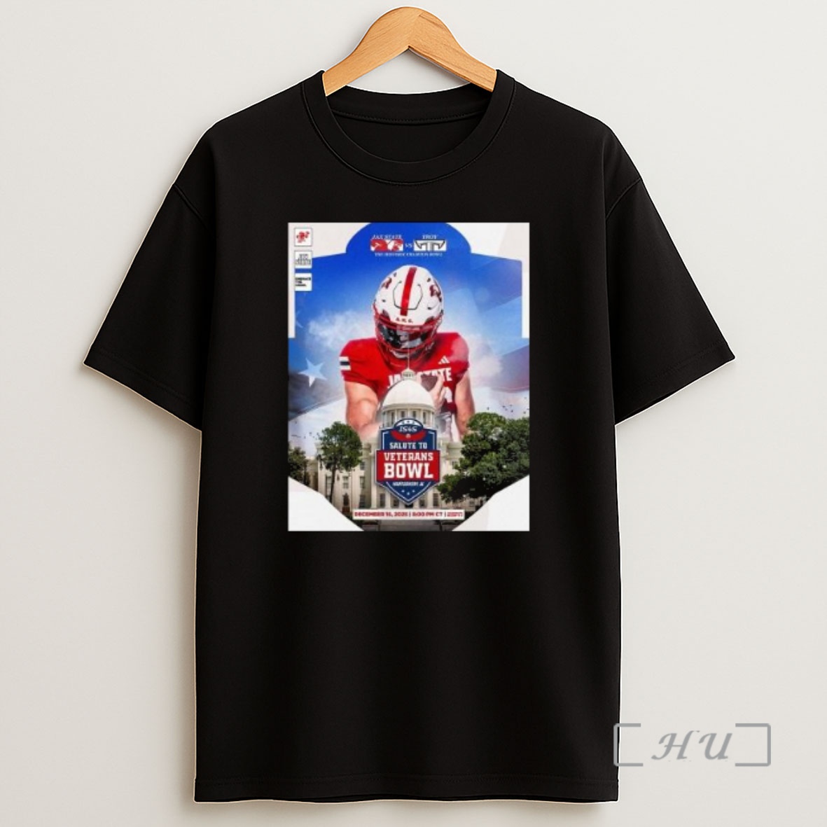 Officials Jacksonville State Gamecocks Vs Troy Trojans Matchup 2025 Is4s Salute To Veterans Bowl On December 16 2025 Circle Black Shirt Sweatshirt Tee