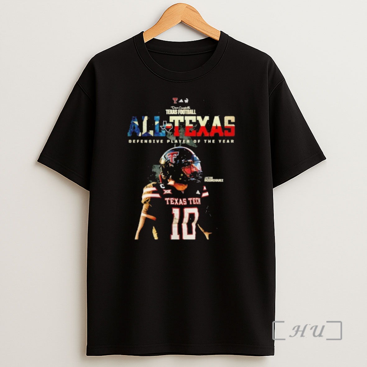 Officials Jacob Rodriguez Texas Tech Football All Texas Defensive Player Of The Year Shirt Sweatshirt Tee