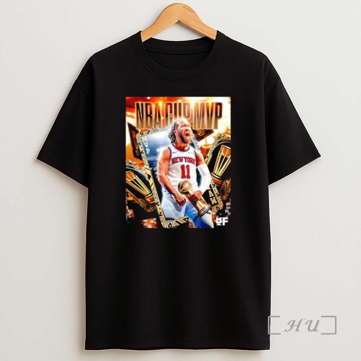 Officials Jalen Brunson New York Knicks 2025 Nba Cup Mvp Graphic Shirt Sweatshirt Tee