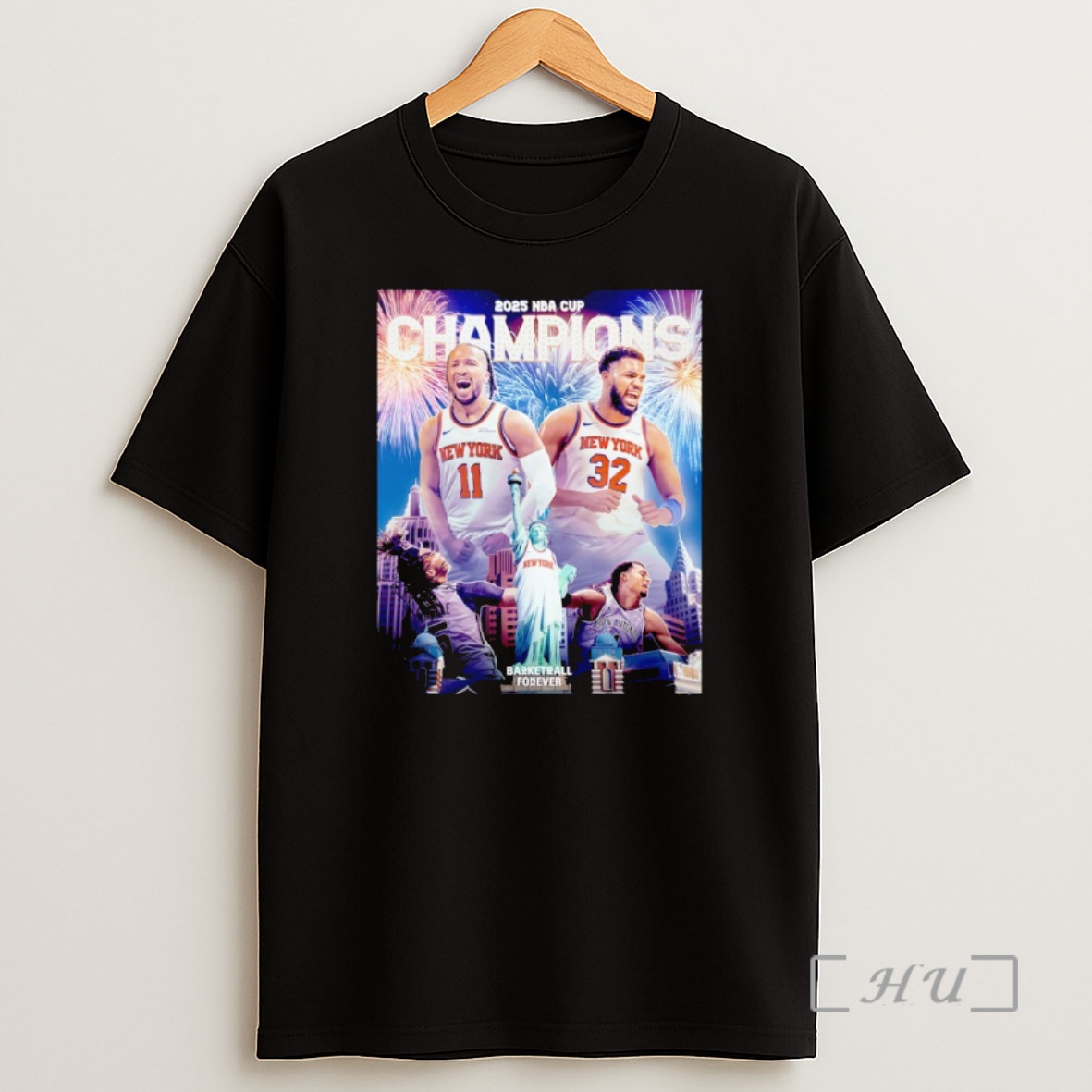Officials Jalen Brunson And Julius Randle New York Knicks Nba Cup Champions 2025 Shirt Sweatshirt Tee