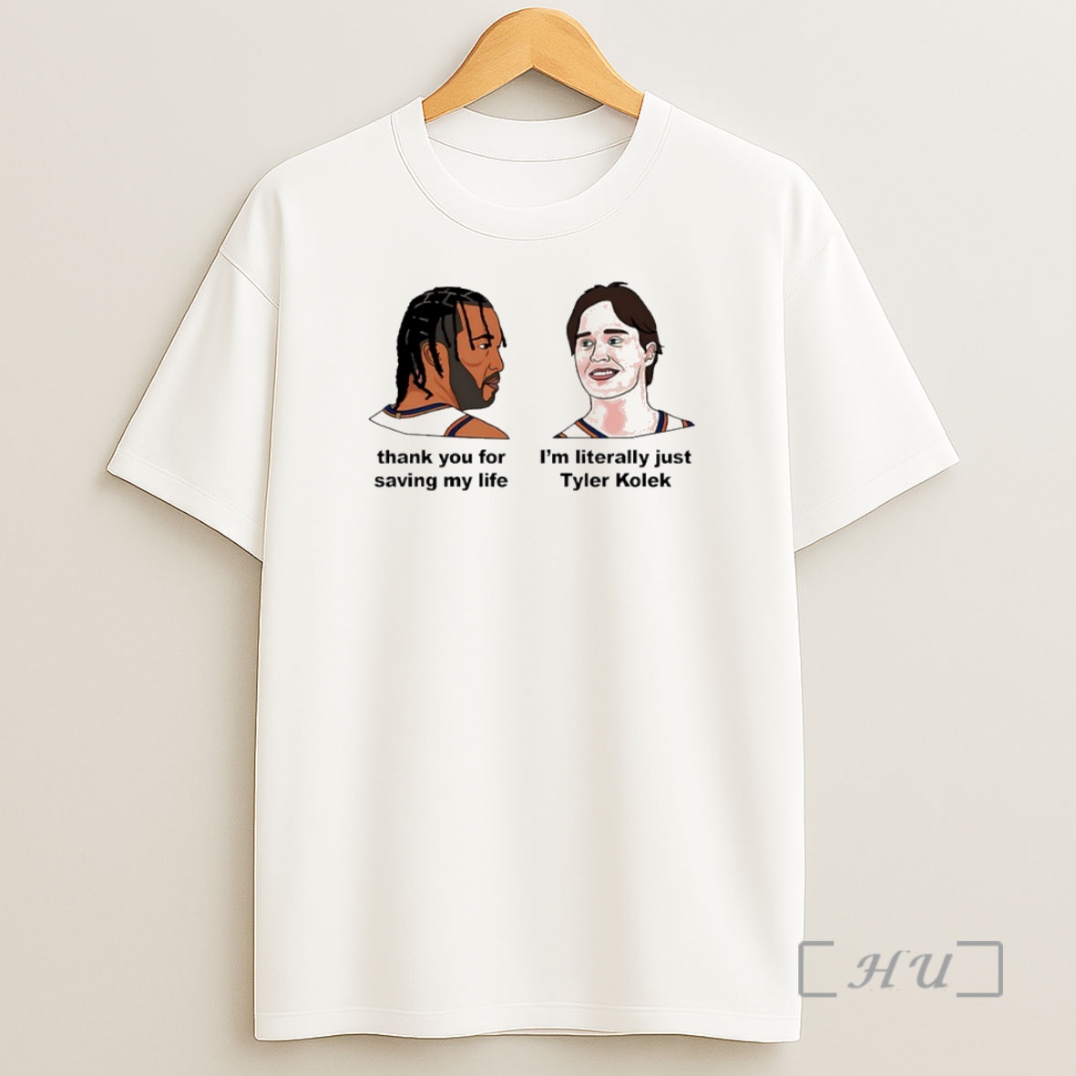 Officials Jalen Brunson Thank You For Saving My Life Im Literally Just Tyler Kolek Circle Shirt Sweatshirt Tee