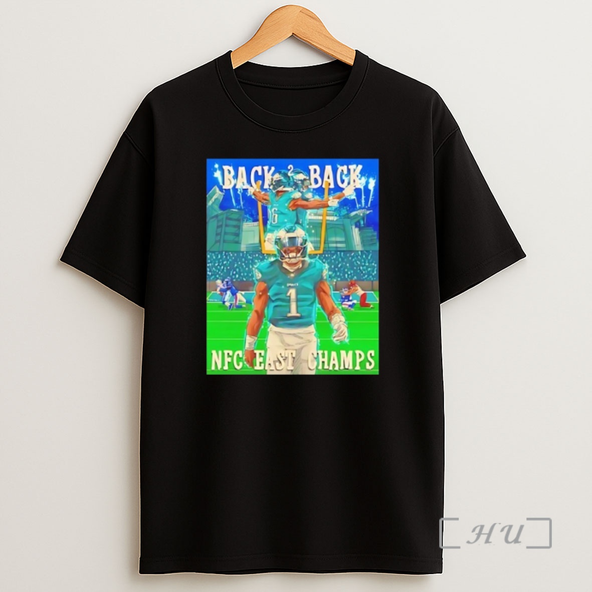 Officials Jalen Hurts Philadelphia Eagles Back 2 Back Nfc East Champs 2025 Vintage Shirt Sweatshirt Tee