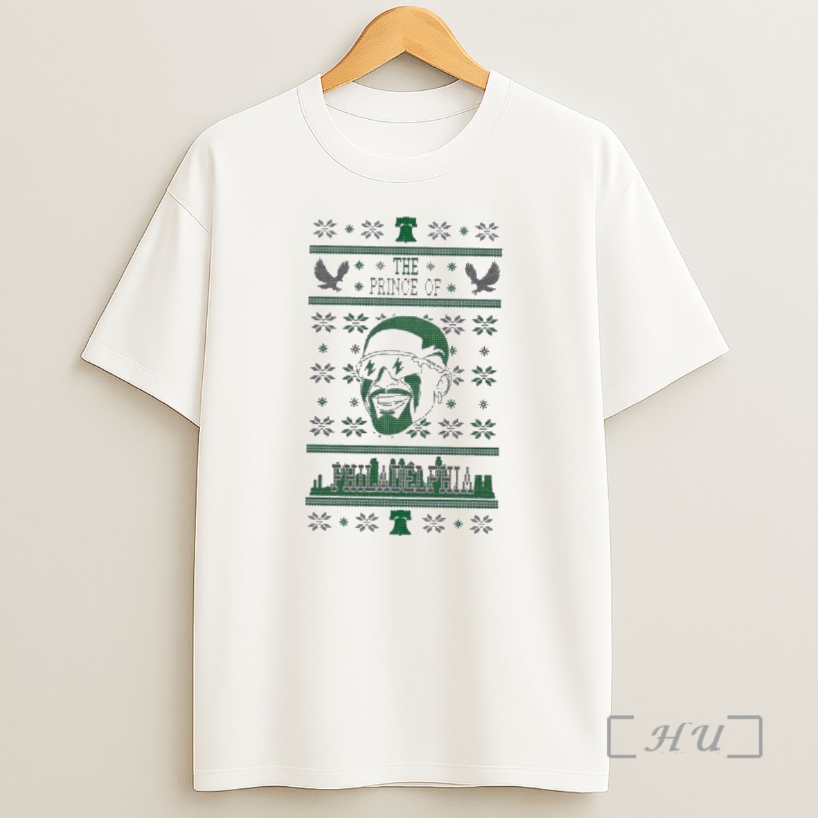 Officials Jalen Hurts The Prince Of Philadelphia Eagles Ugly Christmas Sweat Premium Shirt Sweatshirt Tee