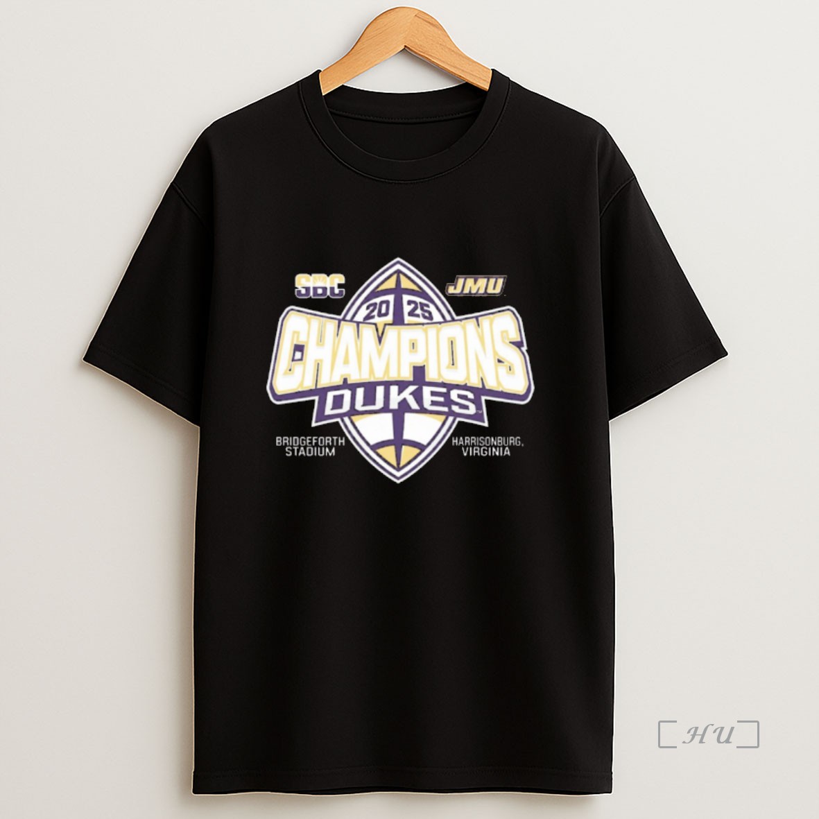 Officials James Madison Dukes 2025 Sun Belt Football Champions Bridgeforth Stadium Harrisonburg Virginia Premium Shirt Sweatshirt Tee