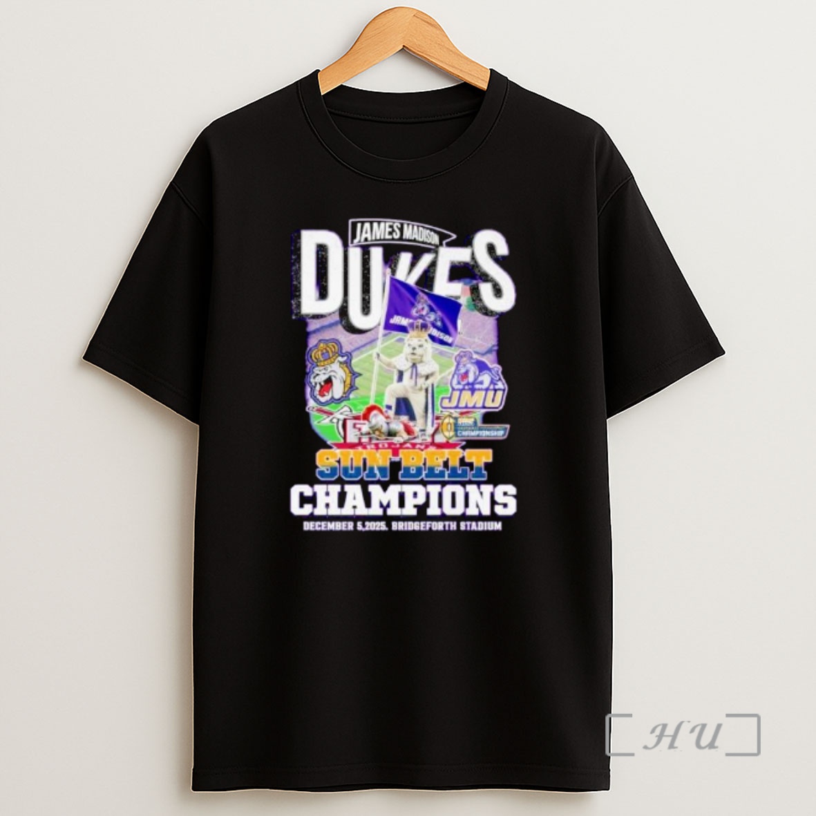 Officials James Madison Dukes Sun Belt Champions 2025 Ornaments Shirt Sweatshirt Tee