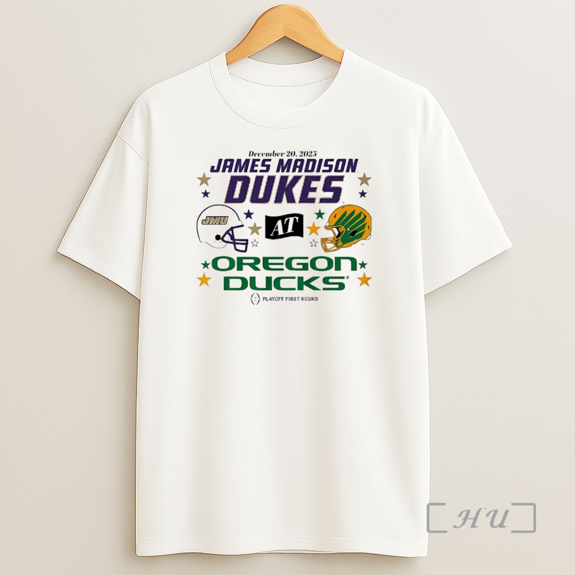 Officials James Madison Dukes Vs Oregon Ducks 2025 Cfp First Round Christmas Shirt Sweatshirt Tee
