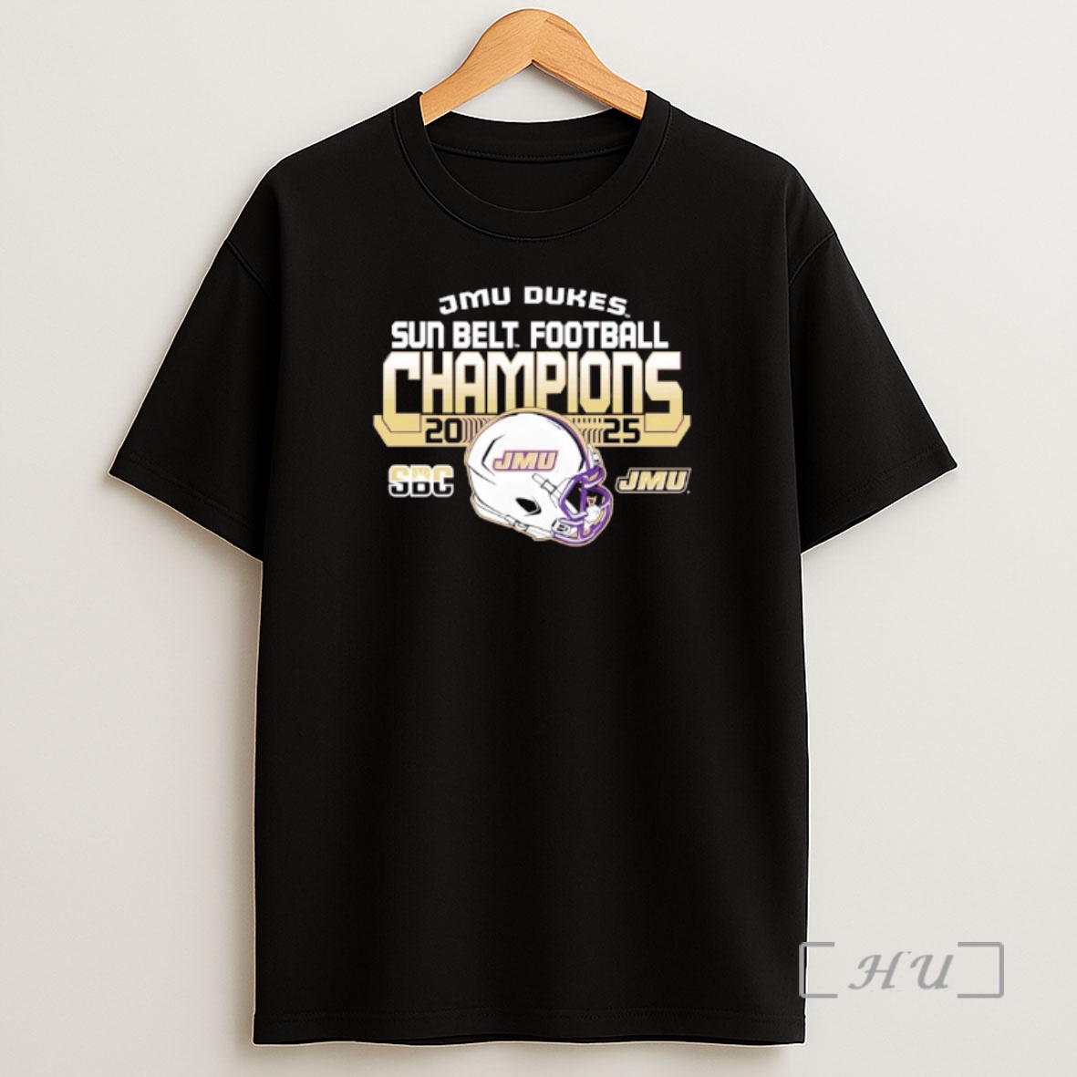 Officials James Madison University Dukes Football 2025 Sun Belt Champions Shirt Sweatshirt Tee