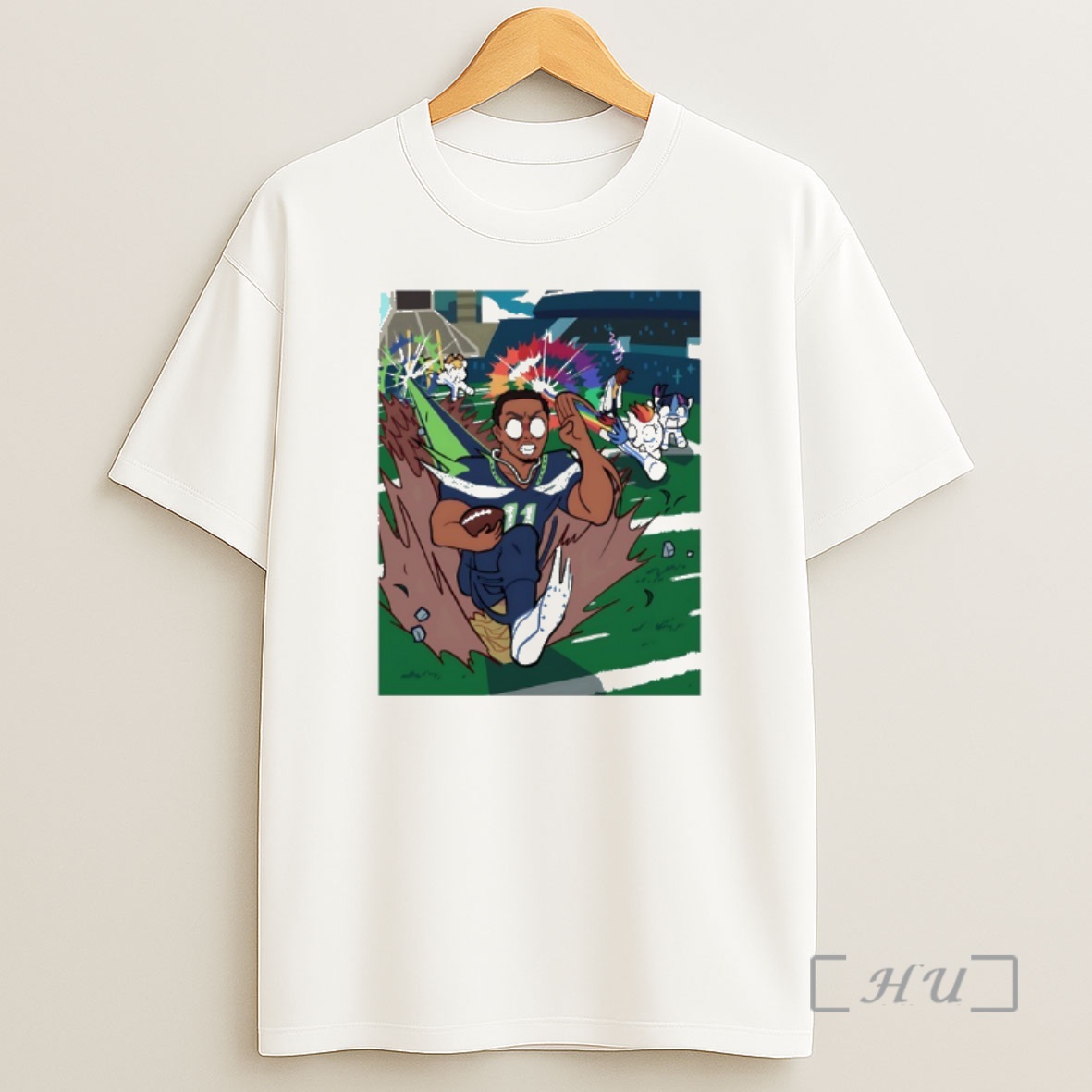 Officials Jaxon Smith Njigba Seattle Seahawks Nfl Stacking Wins Art Shirt Sweatshirt Tee