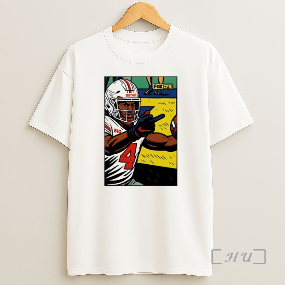 Officials Jeremiah Smith Ohio State Buckeyes Flips Off Michigan Fan Premium Shirt Sweatshirt Tee