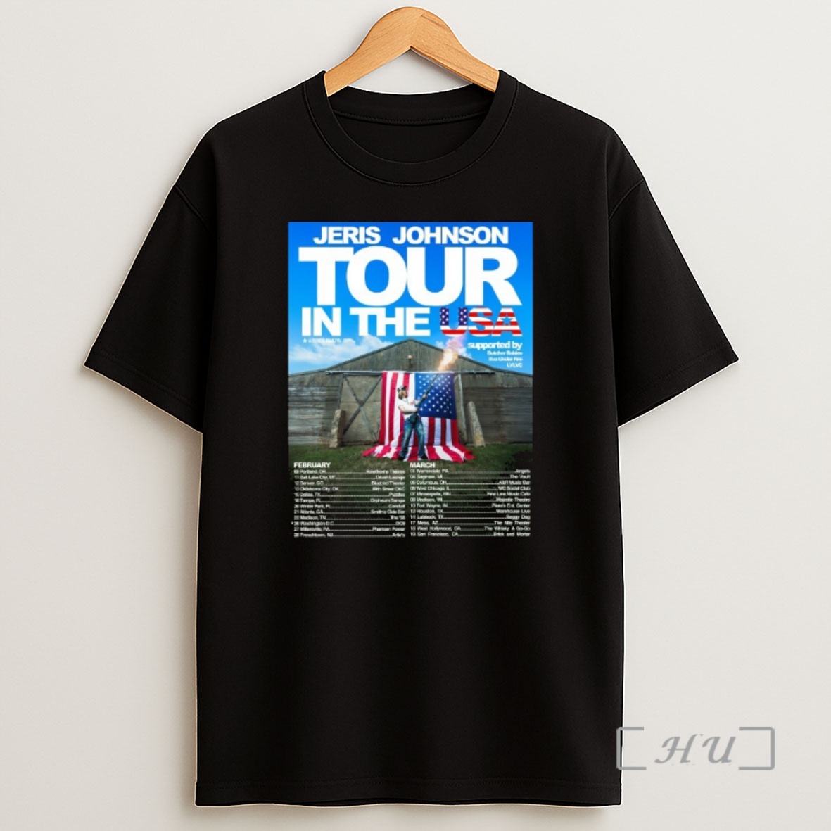 Officials Jeris Johnson Tour In The Usa 2026 Shirt Sweatshirt Tee