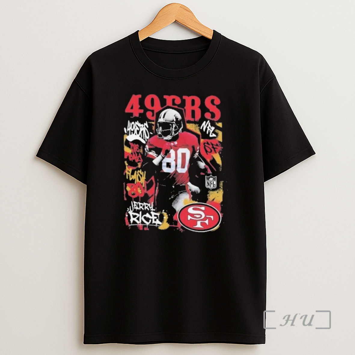 Officials Jerry Rice San Francisco Nfl Star Player Graffiti 2025 Shirt Sweatshirt Tee