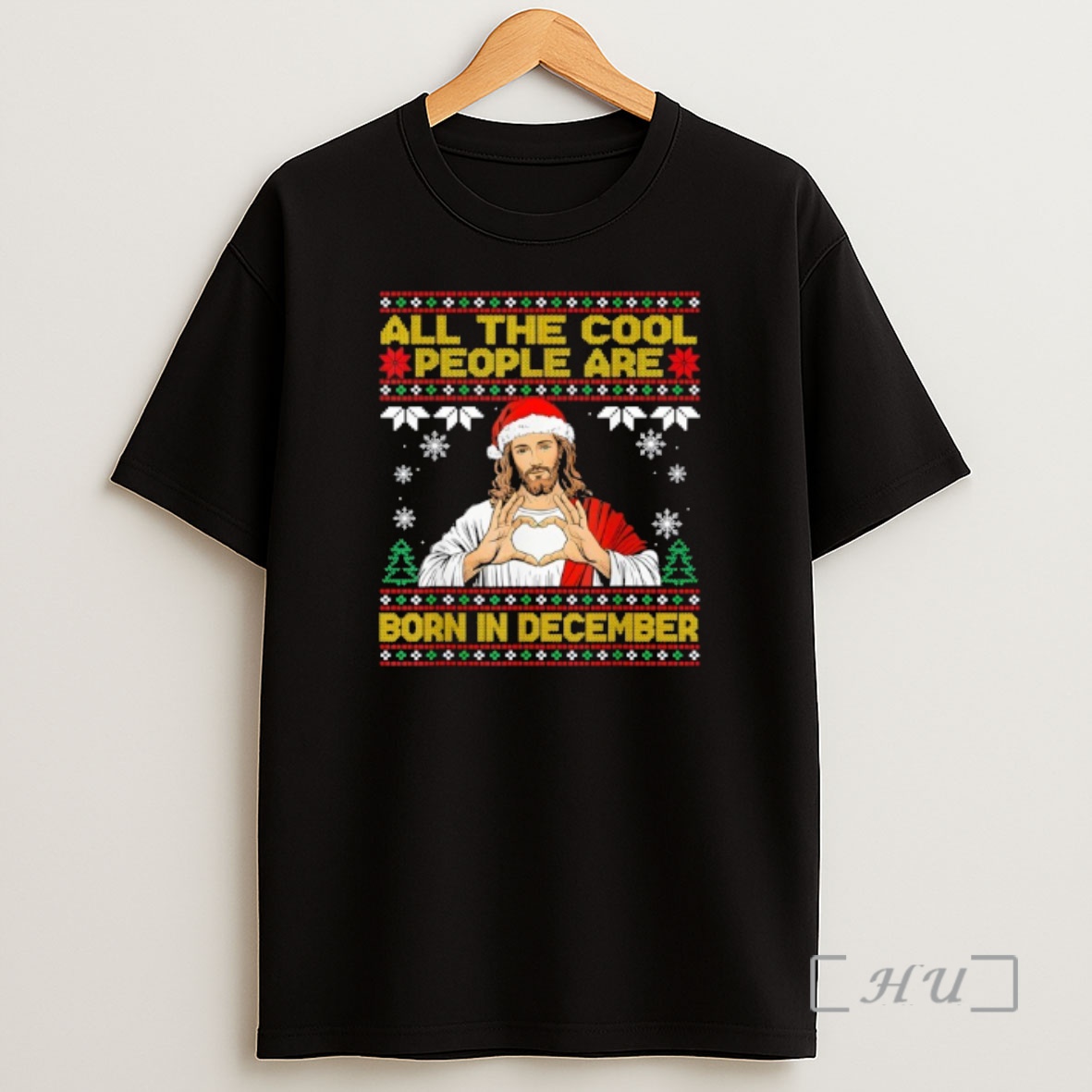 Officials Jesus Cool People Are Born In December Christian Christmas Shirt Sweatshirt Tee