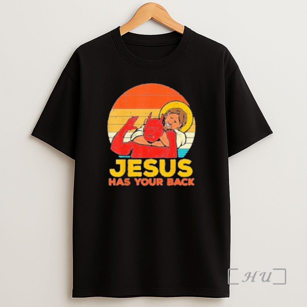 Officials Jesus Has Your Back Jiu Jitsu Vintage Shirt Sweatshirt Tee