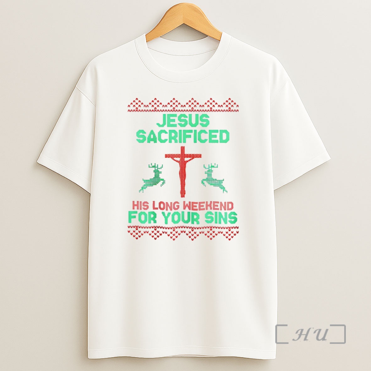 Officials Jesus Sacrificed His Long Weekend For Your Sins Ugly Christmas Christmas Premium Shirt Sweatshirt Tee