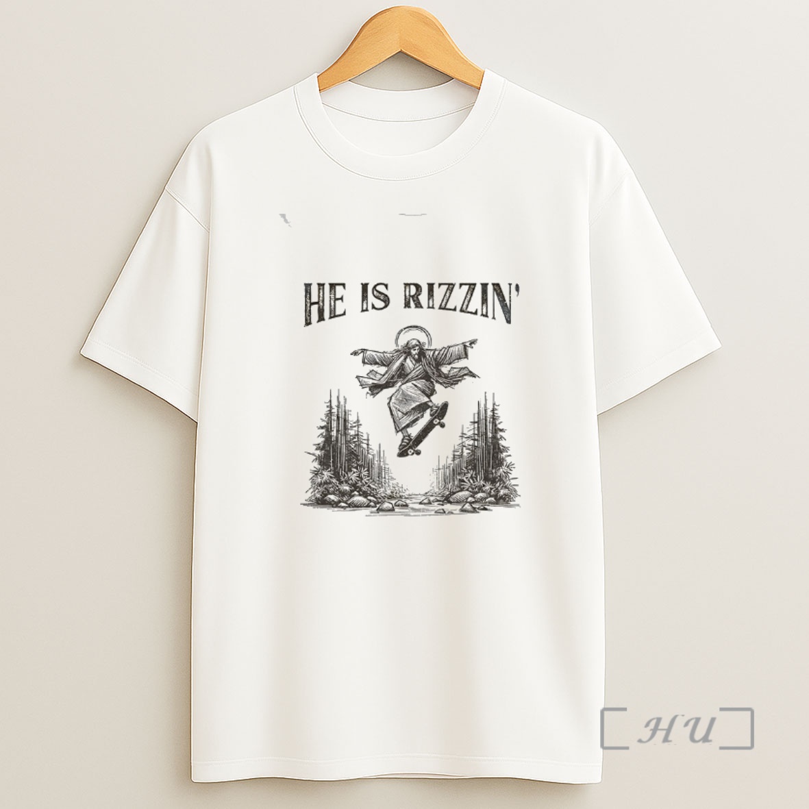 Officials Jesus Skateboarding He Is Rizzin Vintage Shirt Sweatshirt Tee