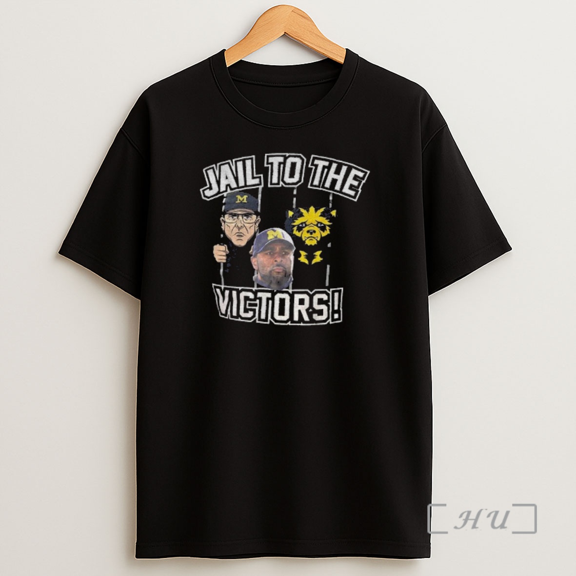 Officials Jim Harbaugh And Sherrone Moore Jail To The Victors Michigan Wolverines Shirt Sweatshirt Tee