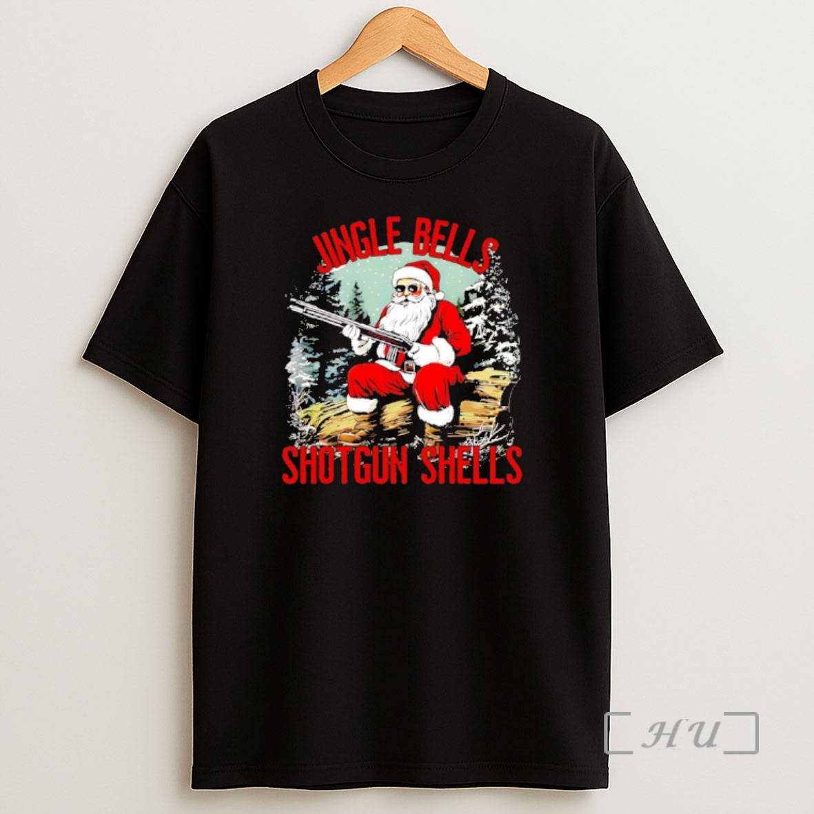 Officials Jingle Bells Shotgun Shells Santa Men Bruh Gun Premium Shirt Sweatshirt Tee