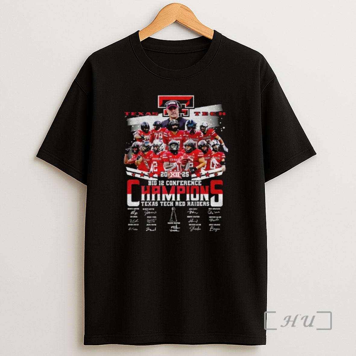 Officials Joey Mcguire Texas Tech Red Raiders Big 12 Conference Champions Signatures Premium Shirt Sweatshirt Tee