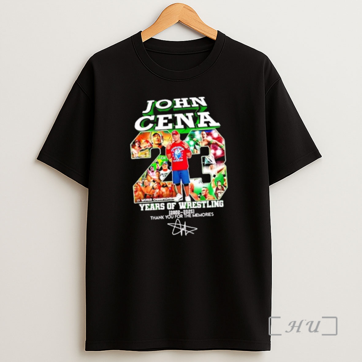 Officials John Cena 23 Years Of Wwe 2002 2025 Never Give Up Signature Shirt Sweatshirt Tee