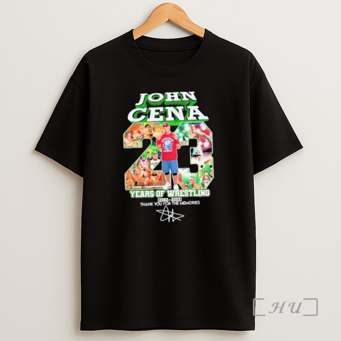 Officials John Cena 23 Years Of Wrestling 2002 2025 Thank You For The Memories Signature Shirt Sweatshirt Tee