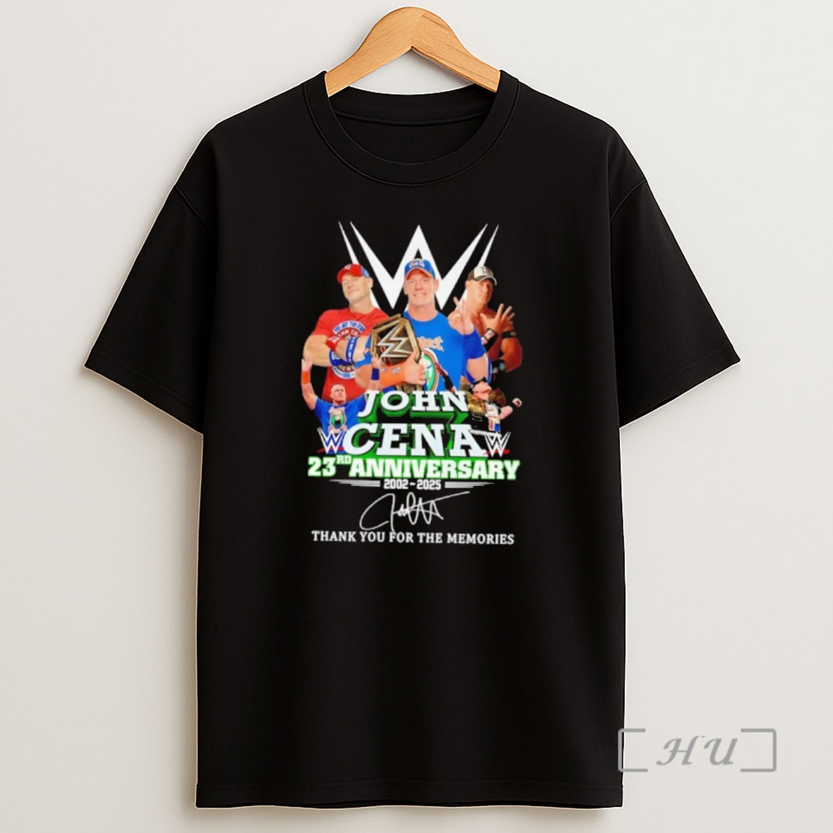 Officials John Cena 23rd Anniversary 2002 2025 Thank You For The Memories Signature Shirt Sweatshirt Tee