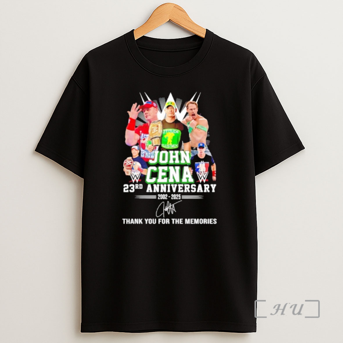 Officials John Cena 23rd Anniversary 2002 2025 Thank You For The Memories Shirt Sweatshirt Tee