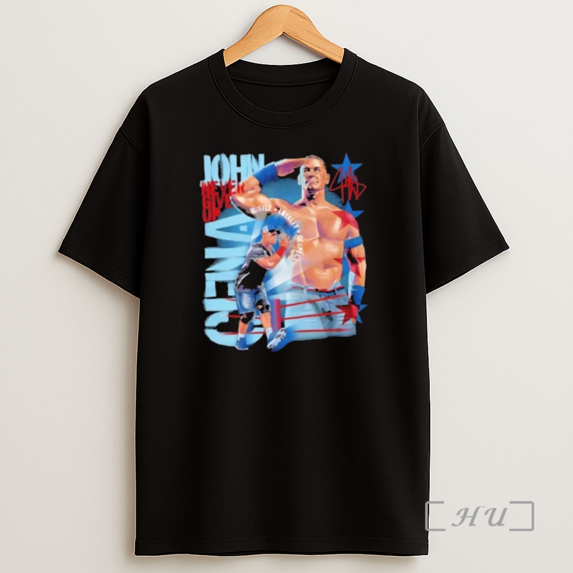 Officials John Cena Never Give Up Salute Signature Shirt Sweatshirt Tee